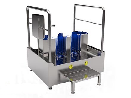 Мойка проходного типа для автоматической мойки двух сапог от поставщика пищевого оборудования МясоТехн-Пром