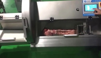 Слайсер (ломтерезка) профессиональный промышленный серии KP-700 (производство YUANCHANG, Китай) для нарези колбасы, мяса, в том числе подмороженного мяса с костью